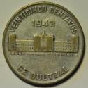 World Coins - Guatemala Silver 25 Centavos 1943 (P)
