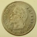World Coins - France Silver 20 Centimes 1867-BB