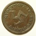 World Coins - Isle of Man Copper 1/2 Penny Token 1811