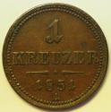 World Coins - Austria Copper Kreuzer 1851 A