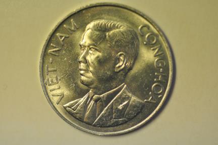 World Coins - South Vietnam; 50 Xu 1963  Ngo Dihn Diem  UNC