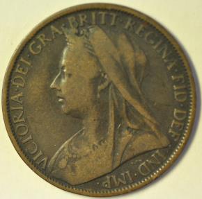 World Coins - Great Britain; Penny 1900