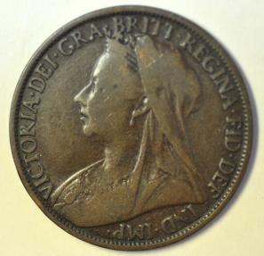 World Coins - Great Britain; Penny 1900
