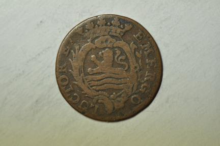 World Coins - Netherlands - Zeeland; Copper Duit 1786