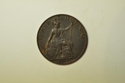 World Coins - Great Britain; Farthing 1903  XF+