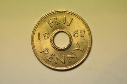 World Coins - Fiji; Penny 1968  BU
