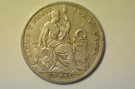 Peru; Silver Crown - Sol 1924 | South American Coins