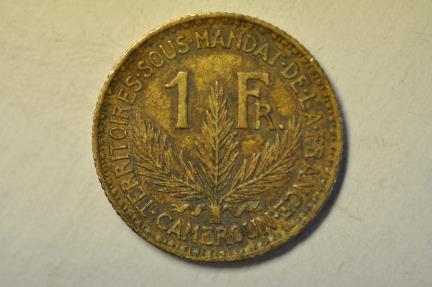 World Coins - Cameroon - French Mandate; Franc 1926