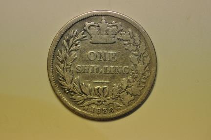 World Coins - Great Britain; Silver Shilling 1836