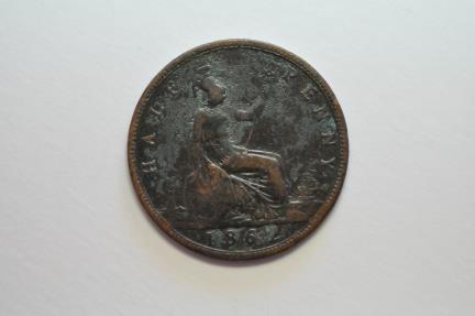 World Coins - Great Britain; 1/2 Penny 1862