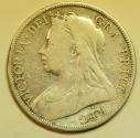 World Coins - Great Britain Silver 1/2 Crown 1895