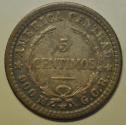 World Coins - Costa Rica Silver 5 Centimos 1905 (p)