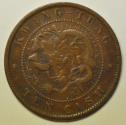 World Coins - China Kwangtung Province; 10 Cash no dare 1900 - 1906  Dragon
