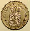 World Coins - German States - Hesse - Darmstadt Silver Kreuzer 1860   AU
