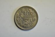World Coins - Chile; 10 Centavos 1936  UNC