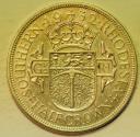 World Coins - Southern Rhodesia Silver Half Crown 1932
