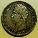 World Coins - France Silver Crown - 5 Francs 1830-W