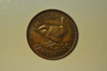 World Coins - Great Britain; Farthing 1938
