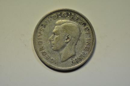 World Coins - Canada; Silver 25 Cents 1943