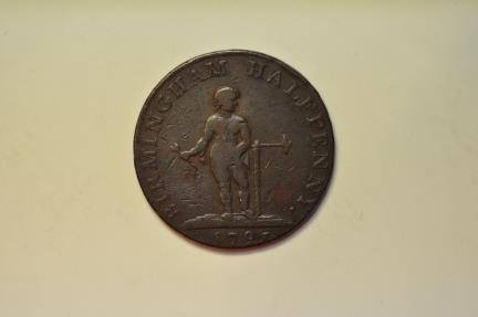 World Coins - Great Britain; Birmingham 1/2 Penny CT