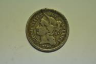 Us Coins - USA Nickel 3 Cents 1870