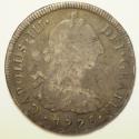 World Coins - Peru - Colonial Silver 8 Reales 1775 LIMAE