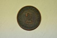 World Coins - Germony; 2 Pfennig 1875-A