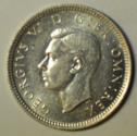 World Coins - Great Britain; Silver 6 Pence 1943  BU