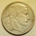 World Coins - Belgium Silver 50 Francs 1948   0.3356 ASW
