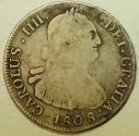 World Coins - Bolivia Silver 4 Reales 1808/9 PTS PJ