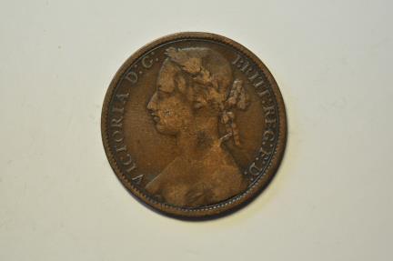 World Coins - Great Britain; Penny 1876-H