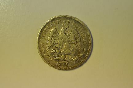 Mexico; Silver 25 Centavos 1886 A. L. Low Mintage: 46,000 | North ...