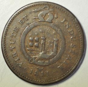 World Coins - Great Britain; Bristol Penny Token 1811