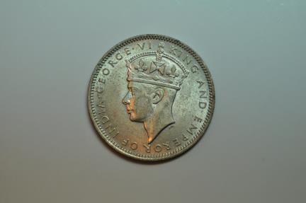 World Coins - Malaya; Silver 20 Cents 1943  UNC