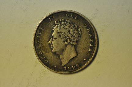 Great Britain; Silver Shilling 1826 | European Coins