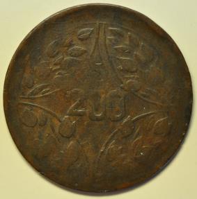 World Coins - China Szechuan Province; 200 Cash Year 15 - 1926