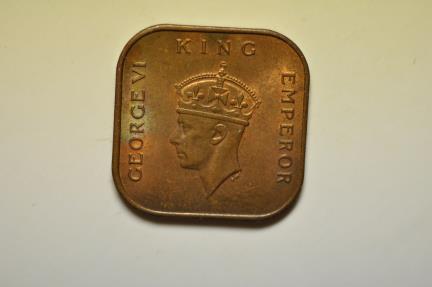 World Coins - Malaya; Cent 1939  UNC