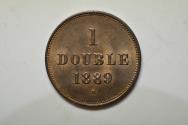 World Coins - Guernsey; Double 1889-H  UNC