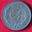 World Coins - Mexico Bronze 5 Centavos 1929 Mo