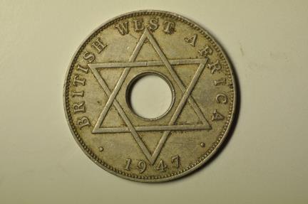 World Coins - British West Africa; 1/2 Penny 1947-H
