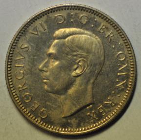 World Coins - Great Britain; Shilling 1950 Scottish Crest   Mintage: 18,000   PROOF