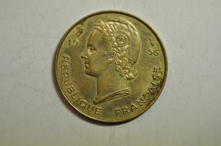 World Coins - French West Africa; 10 Francs 1956