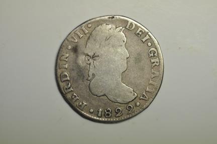 Mexico Royalist Coinage; Silver 2 Reales 1822 Go JM | North & Central ...