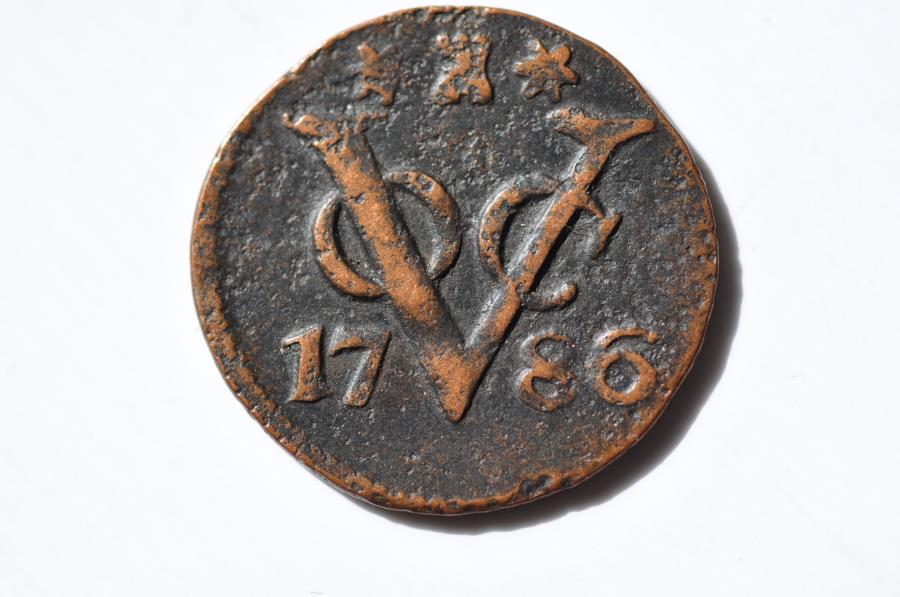 VOC Netherlands East Indies - Zeeland Arms; Duit 1786 | Australian ...