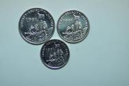 World Coins - Eritrea-former Ethiopian Province 3 Coins Set Cent - Gazelle, 5 Cents Leopard & 10 Cents - Ostrich 1997 BU