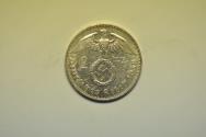 World Coins - Germany Third Reich; Silver 2 Reichsmark  1938 F