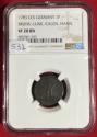 World Coins - German States Brunswick - Luneberg - Calenberg - Hannover Pfennig 1783 CES NGC VF20 BN