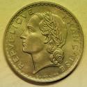 World Coins - France 5 Francs 1950   UNC
