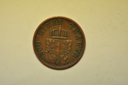 World Coins - German States - Prussia; Pfennig 1868-C