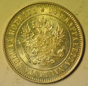 World Coins - Finland  Silver Markka 1915-S UNC